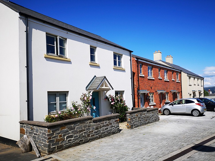 Semi-detached houses on a new development